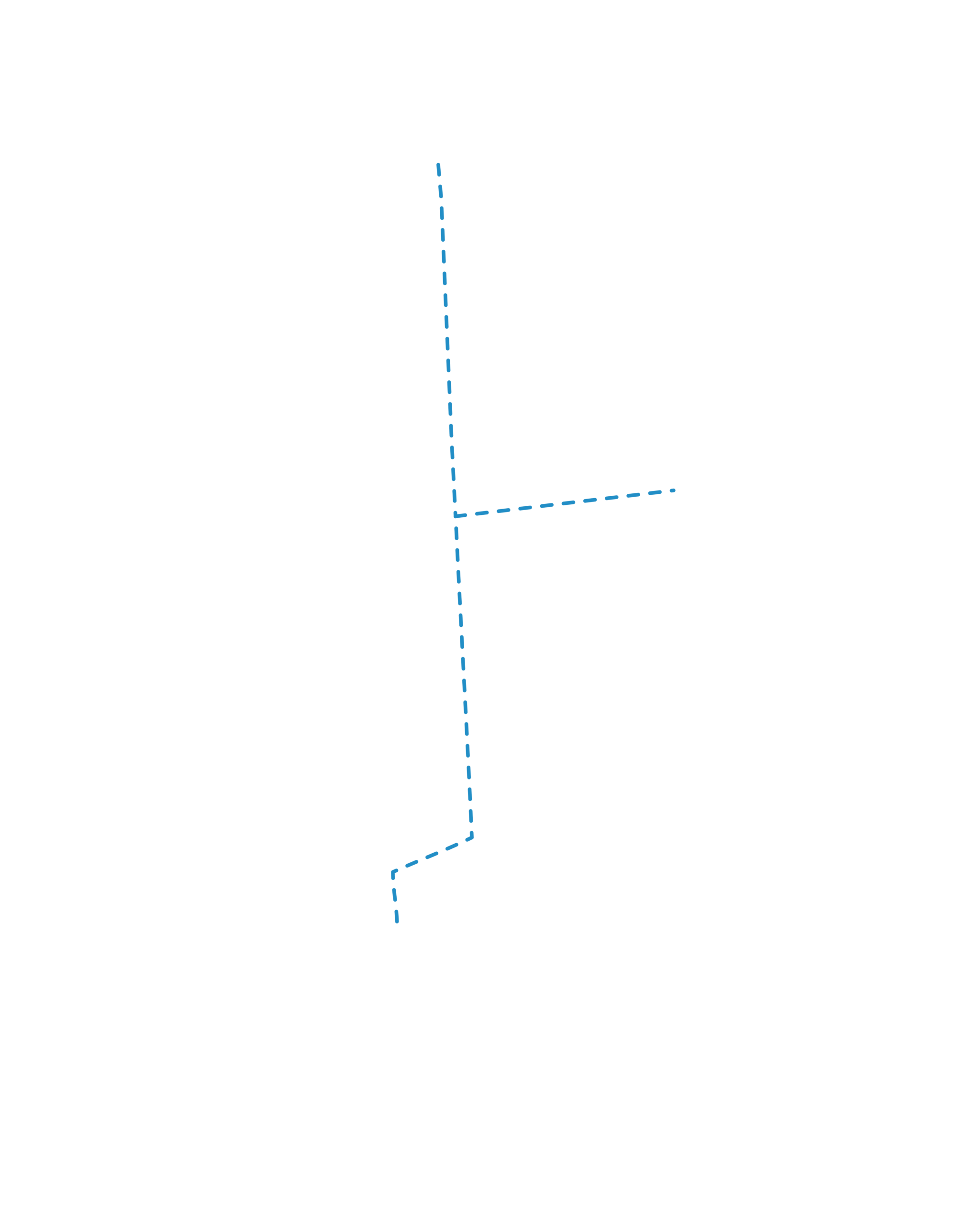Laufweg - Blaue Linie Polizei