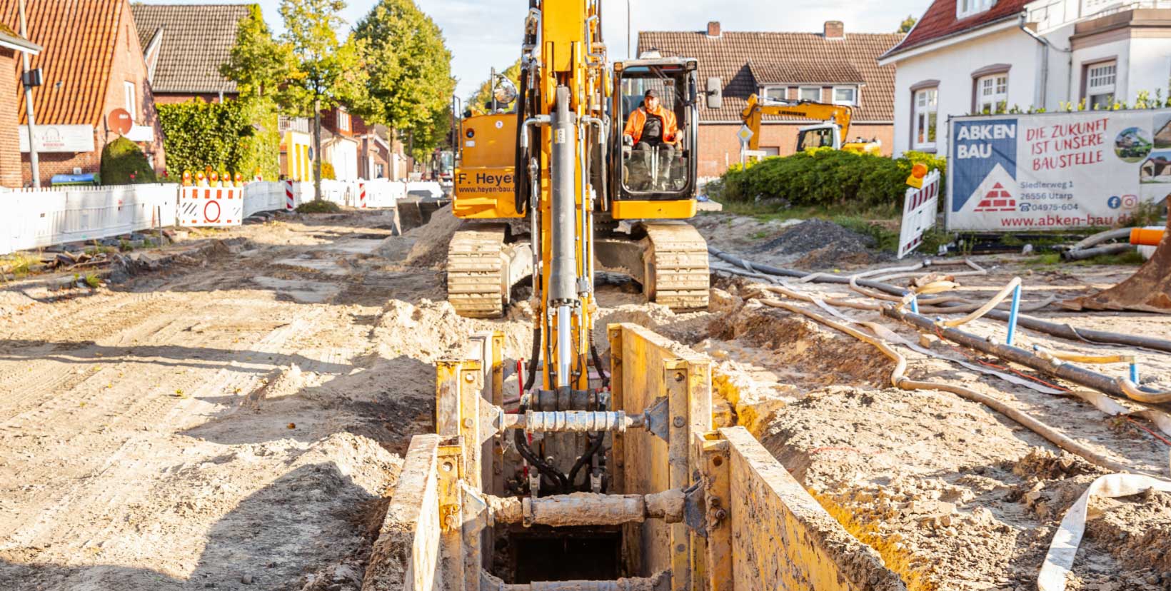 Bild der Bauarbeiten 2 - Sanierung Bahnhofstraße Esens – Bauabschnitte und Umleitungen
