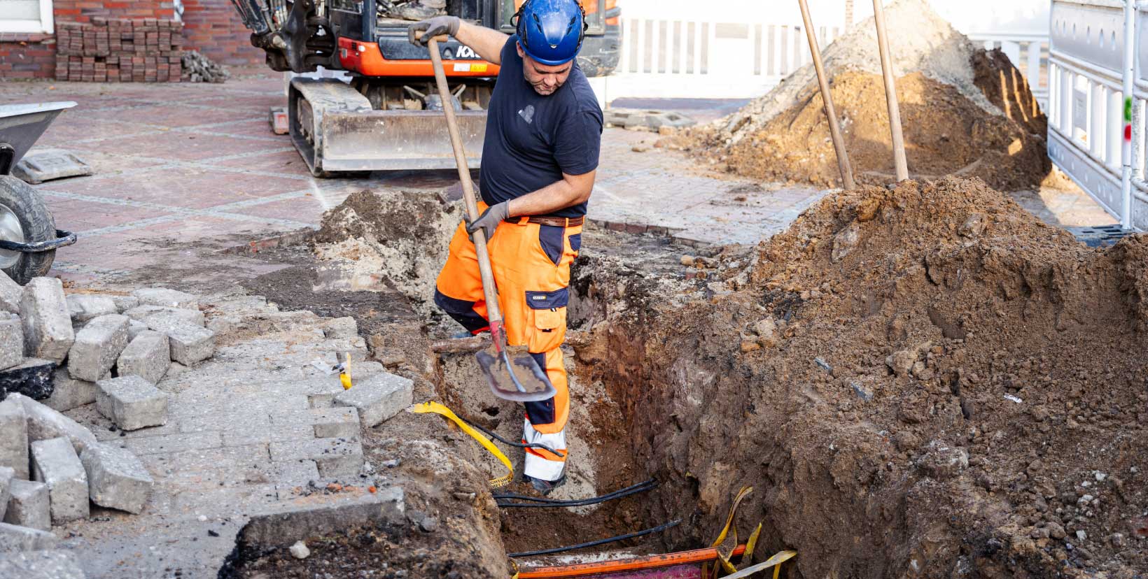 Bild der Bauarbeiten 4- Sanierung Bahnhofstraße Esens – Bauabschnitte und Umleitungen