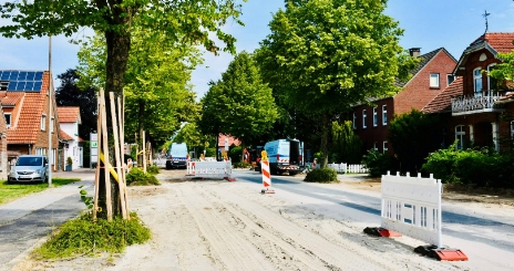 Timeline_ 1 - Sanierung Bahnhofstraße Esens – Bauabschnitte und Umleitungen