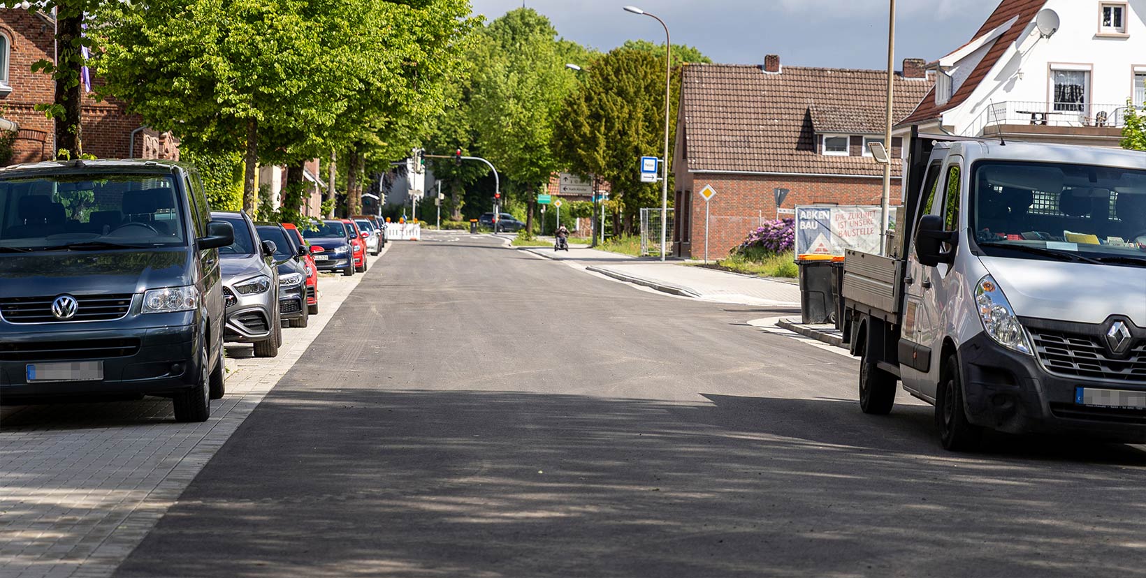 Bild der Sanierung des Abschnitts Schützenplatz bis Drostentor-Kreuzung Bahnhofstraße Esens – Bauabschnitte und Umleitungen